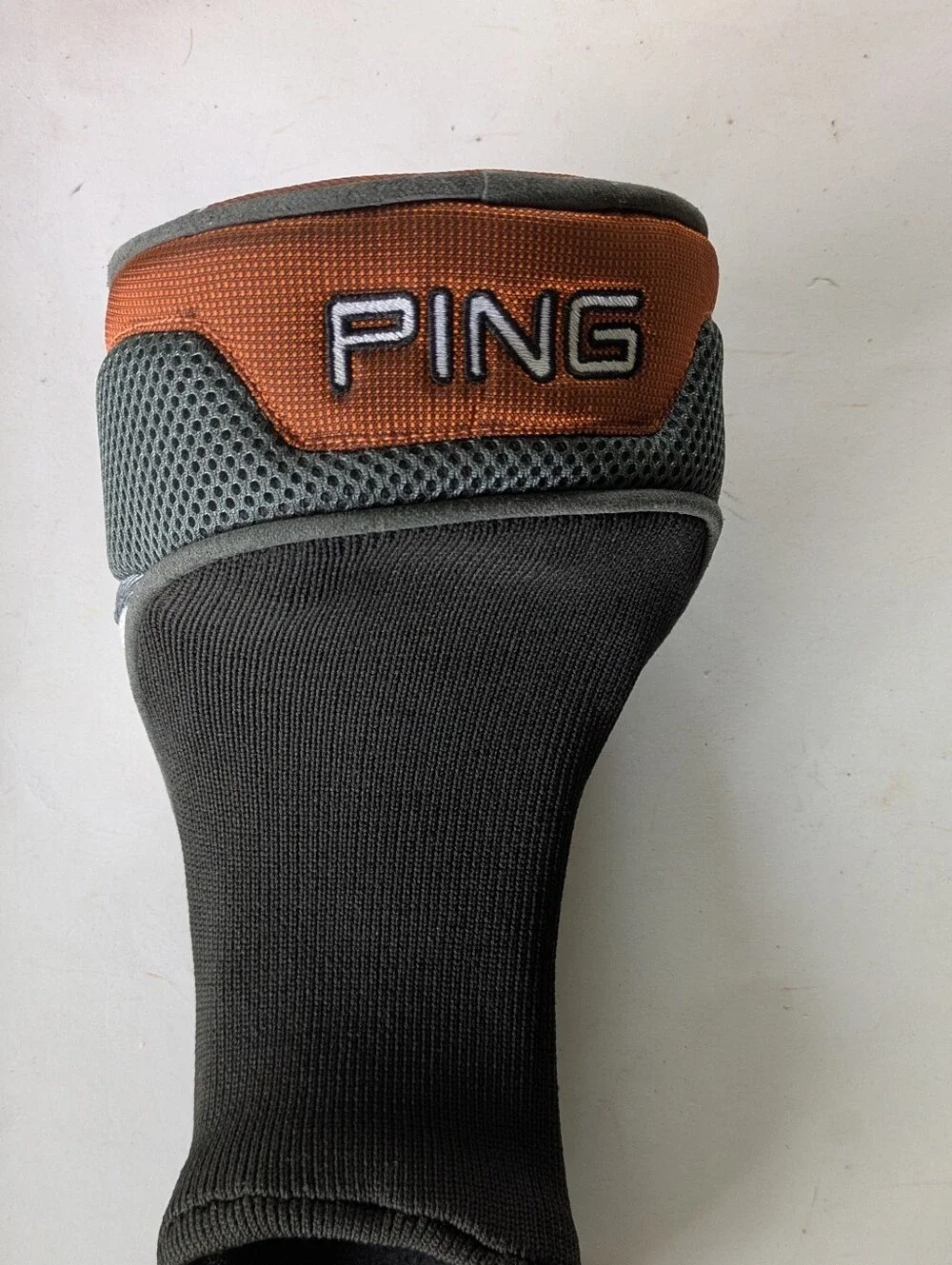PING Men's Black and Orange Golf Headcover Sock 13 x 6